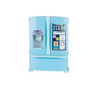 Mon Refrigerateur realiste avec sons - Grand frigo americain 28x12x38cm - Appareil cuisine enfant - Jouet menager dinette + carte
