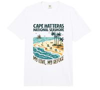 Mon Refuge Cape Hatteras National Seashore Comfort Colors Adult Heavyweight T-Shirt