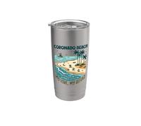 Mon refuge Coronado Beach Gobelet isotherme en acier inoxydable double paroi