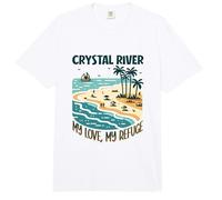 Mon Refuge Crystal River Comfort Colors Adult Heavyweight T-Shirt