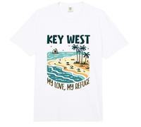 Mon Refuge de Key West Comfort Colors Adult Heavyweight T-Shirt