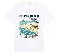 Mon Refuge Delray Beach Comfort Colors Adult Heavyweight T-Shirt