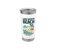Mon refuge Lake Worth Beach Gobelet isotherme en acier inoxydable double paroi