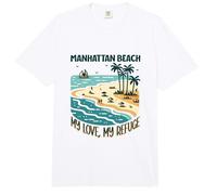 Mon Refuge Manhattan Beach Comfort Colors Adult Heavyweight T-Shirt