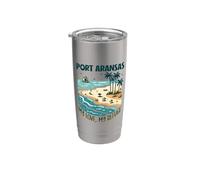 Mon refuge Port Aransas Gobelet isotherme en acier inoxydable double paroi