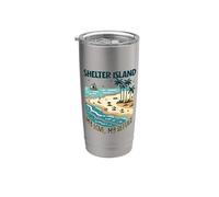 Mon refuge Shelter Island Gobelet isotherme en acier inoxydable double paroi