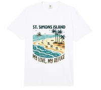 Mon Refuge St. Simons Island Comfort Colors Adult Heavyweight T-Shirt
