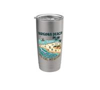 Mon refuge Virginia Beach Gobelet isotherme en acier inoxydable double paroi