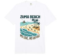 Mon Refuge Zuma Beach Comfort Colors Adult Heavyweight T-Shirt