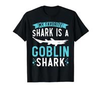 Mon Requin préféré est Un Amoureux des Requins gobelins T-Shirt Graphique avec Valeur, Homme, Noir, S