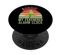 Mon réveil à Plumes Budgie PopSockets PopGrip Adhésif