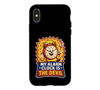 Mon RÉVEIL EST Le Diable DRÔLE Coque pour iPhone X/XS