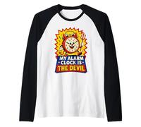 Mon RÉVEIL EST Le Diable DRÔLE Manche Raglan