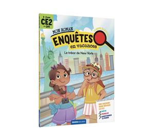 Mon roman enquêtes en vacances ce2 - le trésor de new york - Giulia Di Cara - Auzou Philippe Eds - broché - Scolaire / Universitaire