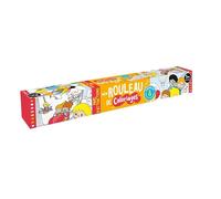 Mon rouleau de coloriages adhésif - parc d'attractions - grand rouleau de papier adhésif repositionnable à colorier seul ou à plusieurs - activités pour enfants dès 3 ans