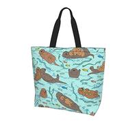 Mon sac fourre-tout Sea Otters pour femme, sacs fourre-tout pour femme, sac fourre-tout étanche pour professeur, salle de sport, travail, école avec poche intérieure