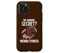 Mon Secret de Jardin ? Worm Power Funny Worm Farming Coque pour iPhone 11 Pro