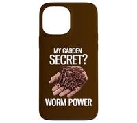 Mon Secret de Jardin ? Worm Power Funny Worm Farming Coque pour iPhone 13 Pro Max