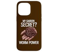 Mon Secret de Jardin ? Worm Power Funny Worm Farming Coque pour iPhone 14 Pro Max