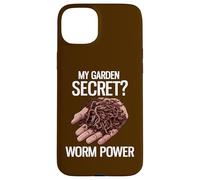 Mon Secret de Jardin ? Worm Power Funny Worm Farming Coque pour iPhone 15 Plus
