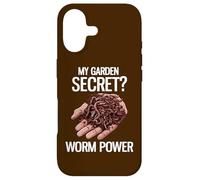 Mon Secret de Jardin ? Worm Power Funny Worm Farming Coque pour iPhone 17