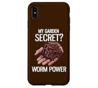 Mon Secret de Jardin ? Worm Power Funny Worm Farming Coque pour iPhone XS Max