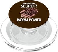 Mon Secret de Jardin ? Worm Power Funny Worm Farming PopSockets PopGrip pour MagSafe