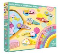 Mon semainier de barrettes arc-en-ciel - 7 barrettes à créer Sandrine Monnier (Illustration)