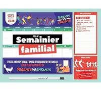 Mon Semainier familial 2025-2026 Septembre 2025 - Décembre 2026 - Collectif - Marabout - broché - Calendrier