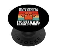 Mon Sheepadoodle n'est Pas gâté, Je Viens de Former Sheepadoodle PopSockets PopGrip Adhésif