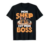 Mon Shep Est Mon Boss Berger Allemand Marrant T-Shirt