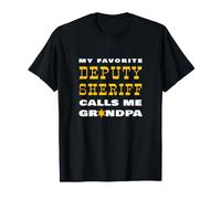 Mon shérif Adjoint préféré m'appelle Grand-père Fier de Mon Grand-père T-Shirt