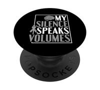 Mon Silence en Dit Long - Trouble De La Communication PopSockets PopGrip Adhésif