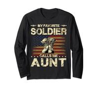 Mon Soldat préféré m'appelle Tante | Proud Army Aunt Manche Longue
