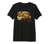 Mon sperme crée des Hommes Vikings T-Shirt Haut de Gamme