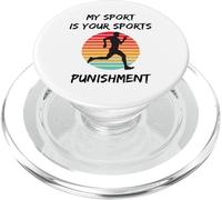 Mon Sport est Votre Punition Sportive Coureur de Marathon PopSockets PopGrip pour MagSafe