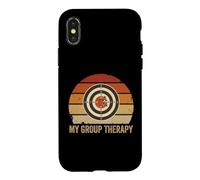 Mon Stand de tir de thérapie de Groupe Funny Target Retro Sunset Coque pour iPhone X/XS
