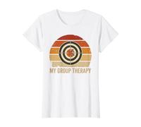 Mon Stand de tir de thérapie de Groupe Funny Target Retro Sunset T-Shirt Graphique avec Valeur