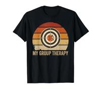 Mon Stand de tir de thérapie de Groupe Funny Target Retro Sunset T-Shirt Graphique avec Valeur