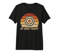 Mon Stand de tir de thérapie de Groupe Funny Target Retro Sunset T-Shirt Haut de Gamme