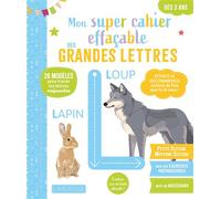 Larousse - Cahier effaçable Mon super cahier - Grandes lettres - Petite à Moyenne (3-4 ans)