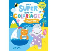 Collectif – Mon Super Livre de Coloriages : Été – 1 page de stickers – Broché