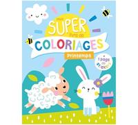 Mon super livre de coloriage - Printemps - Collectif - 1 2 3 Soleil - broché - Document jeunesse