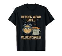 Mon Super Pouvoir est Surviving Monday Coffee Hero T-Shirt
