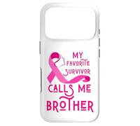 Mon survivant préféré m'appelle frère, sœur atteinte du Cancer du Sein Coque pour iPhone 17 Pro