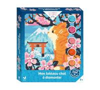 Mon tableau chat à diamanter - coffret avec accessoires