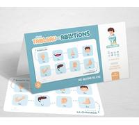 MON TABLEAU DES ABLUTIONS : Mes ablutions pas à pas BLEU