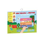 Mon tableau des routines en stickers épais - 60 autocollants - Estelle Tchatcha - Grund - Jeux livres objets
