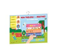 Mon tableau des routines - Stickers épais - Pochette de plus de 60 autocollants épais et repositionnables à placer sur un tableau des routines - À partir de 3 ans