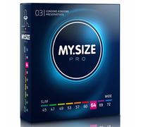 My Taille Pro Condoms Droit Sens Standard 53 MM Largeur au Détail Boîte De 3